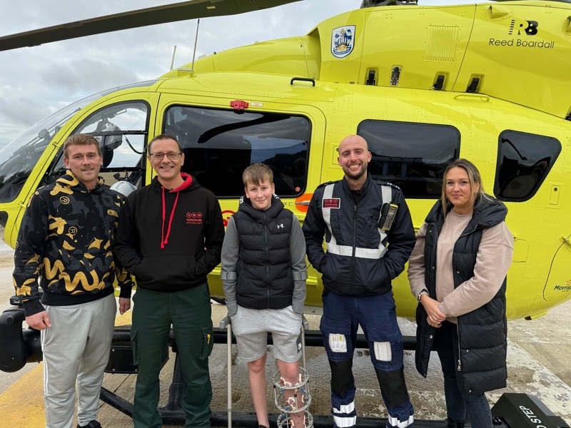 Other image for Reegan’s dramatic air ambulance rescue featured on TV